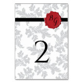 Elegant Pattern & Wax Seal Wedding Kaart (Achterkant)