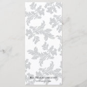 Elegant Pattern & Wax Seal Wedding Menu (Achterkant)