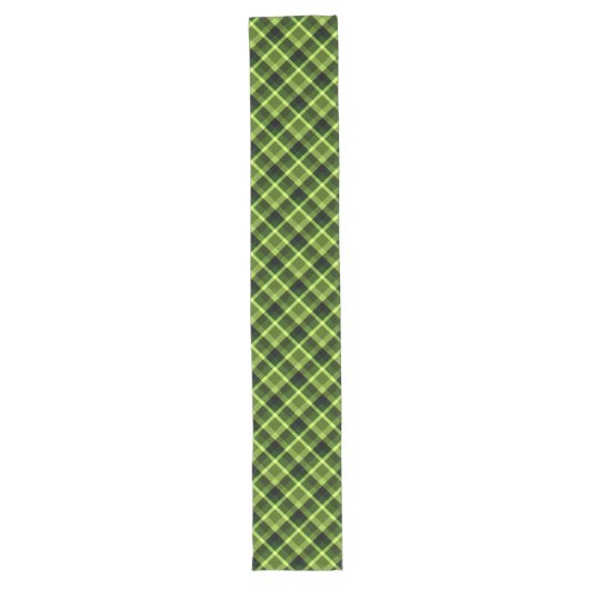 Elegant Pea Green Play Pattern Large Table Runner Lange Tafelloper (Voorkant)