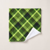 Elegant Pea Green Pset Pattern Bath Towel set Bad Handdoek (Wasdoekje)