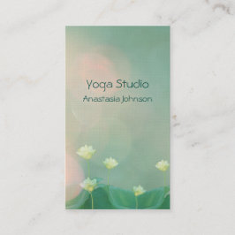 Elegant Peaceful Calm Lotus Soft Artistic Wellness Afsprakenkaartje