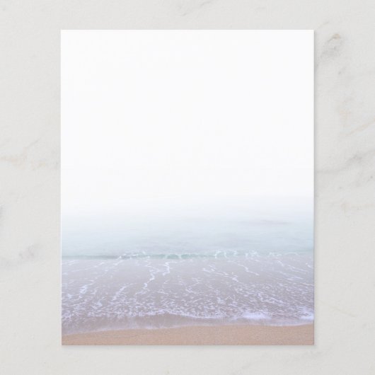 Elegant Peaceful Morning Beach Flyers (Voorkant)
