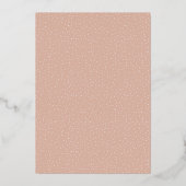 Elegant Peach Dotted Invitations (Verso)