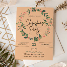 Elegant Peach Krans kerstfeest