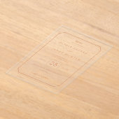 Elegant Peach Minimalist Wedding Invitation (Poser)