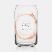 Elegant Peach Sparkle Wedding Script Calligraphy (Verso)
