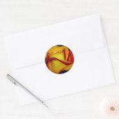 Elegant Peach Wedding Envelope zegels en stickers (Envelop)