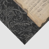 Elegant Peacock Botanische Bird Decoupage T Tissuepapier (Detail)