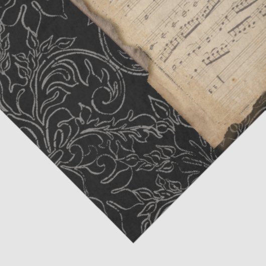 Elegant Peacock Botanische Bird Decoupage T Tissuepapier (Detail)