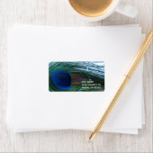 Elegant Peacock Feather Etiket (Insitu)