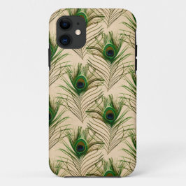 Elegant Peacock Feathers Chic Stylish iPhone 11 Hoesje