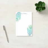 Elegant Peacock Feathers Post-it Notes (Kantoor)