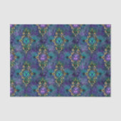 Elegant Peacock Feathers Tissuepapier (Voorkant)