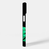 ELEGANT PEACOCK IN GREEN, JADE MONOGRAM Case-Mate iPhone CASE (Achterkant / Rechts)