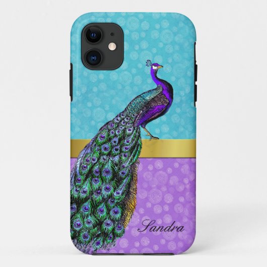 Elégant Peacock iPhone 5 Coque (Dos)