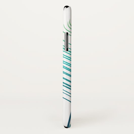 Elegant Peacock Monogram Case-Mate iPhone Case (Achterkant / rechts)