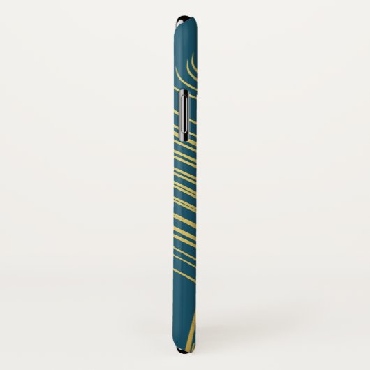 Elegant Peacock  Monogram Case-Mate iPhone Case (Achterkant / rechts)