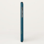 Elegant Peacock  Monogram Case-Mate iPhone Case (Achterkant/links)
