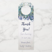 Elegant Peacock Navy Rustic Luxe Gift Labels (Voorkant)