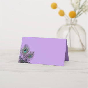 Elégant Peacock Plaqué Cartes de Place