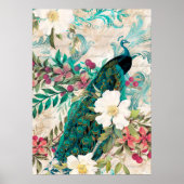 Elegant Peacock Poster (Voorkant)