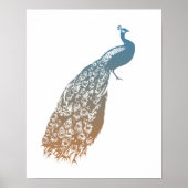 Elegant Peacock Poster (Voorkant)