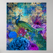 Elegant Peacock Poster (Voorkant)
