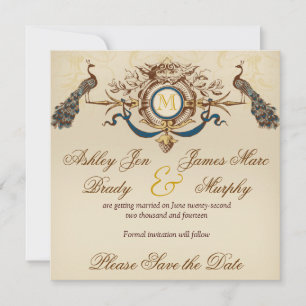 Elegant Peacock sparen de Kaarten van de Datum