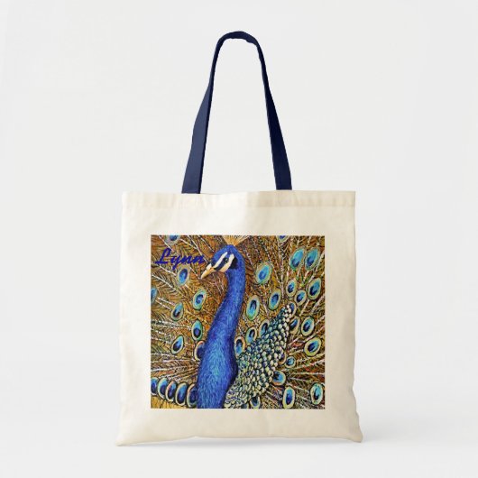 Elegant Peacock Tas (Voorkant)