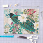 Elegant Peacock Tissue Paper Tissuepapier (Craft)
