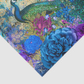 Elegant Peacock Tissuepapier (Detail)