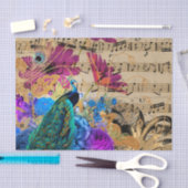 Elegant Peacock Tissuepapier (Craft)