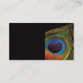 Elegant Peacock Visitekaartje (Achterkant)