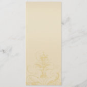 Elegant Peacock Wedding Ceremony Programma's (Achterkant)