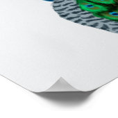 Elegant Peafowl Art Poster (Hoek)