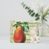Elegant Pear Briefkaart (Staand voorkant)