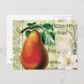 Elegant Pear Briefkaart (Voorkant / Achterkant)