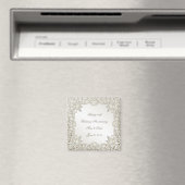 Elégant Pearl 30ème Mariage Anniversaire Magnet (In Situ (Lave-vaisselle))