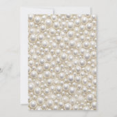 Elegant Pearl Bow Modern Vrijgezellenfeest Kaart (Achterkant)