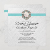 Elegant Pearl Bridal Shower invitations (Devant / Derrière)