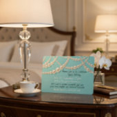 Elégant Pearl Dîner d'anniversaire Invitation