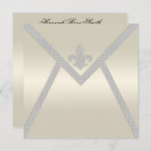 Elegant Pearl Envelope Wedding Invitations Kaart (Voorkant / Achterkant)