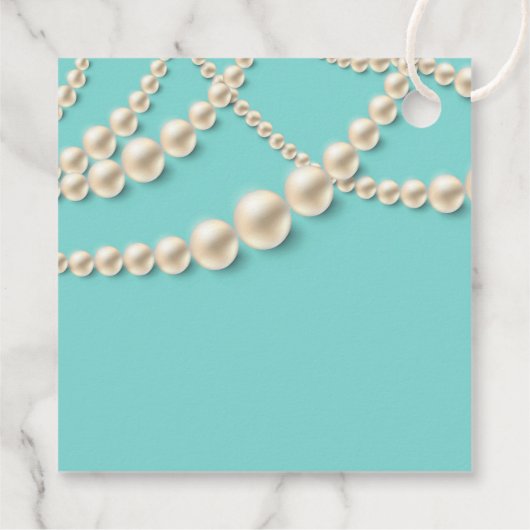 Elegant Pearl Gift Label - "To (Name), With Love" (Achterkant)