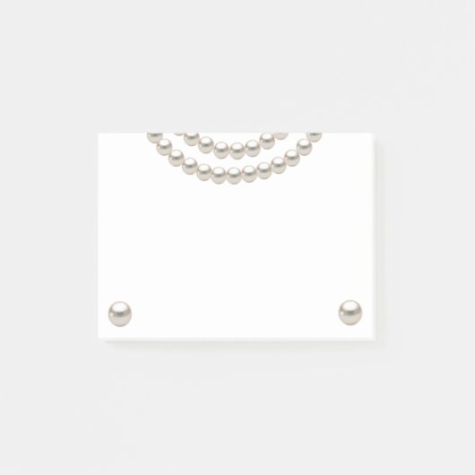 Elegant Pearl Ketting Post-it® Notes (Voorkant)