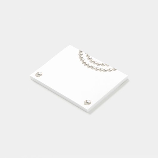 Elegant Pearl Ketting Post-it® Notes (Schuin)