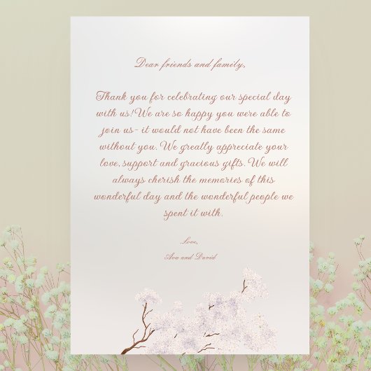  Elegant Pearl Romance Dank u kaart