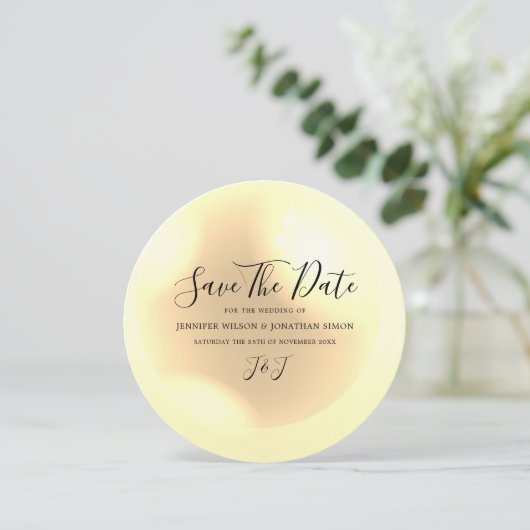 Elegant Pearl Simple Chic Save The Date (Staand voorkant)