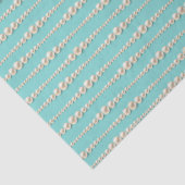 Elegant Pearl & Turquoise Tissue Papier (Detail)