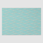 Elegant Pearl & Turquoise Tissue Papier (Voorkant)