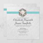 Elegant Pearl Wedding Invitations Kaart (Voorkant / Achterkant)